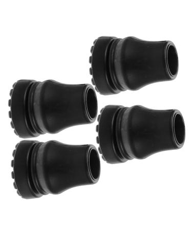 Oatipho 4 pieces of crutch pads Stock tips made of plastic tips for hiking sticks standing stick tip tips for crutches rubber tips for walking sticks.