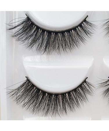Buy 5 Pairs Long 3D False Eyelashes Natural Look - G806 Black Eyelash Extensions for Glamorous Makeup | International Shipping Available - Buy Online on GoSupps.com