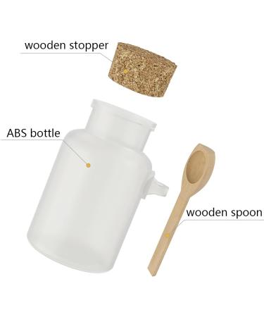 Tianzd 5pcs 100ml Matte Transparent Bathing Salt Containers - Eco-Friendly Cremation Boxes & Cosmetic Ointment Jars with Cork and Wooden Shovel | Ideal for International Shipping - Buy Online on GoSupps.com