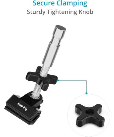 PROAIM SnapRig End Jaw Vise Grip/Clamp with 5/8 Baby Pin - Sturdy & Secure Clamp with 2 Clamping Range & 20kg Payload - Buy Online on GoSupps.com
