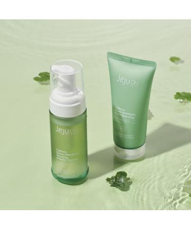 Cuthera Green Mandarine Cleansing Foam Duo SET - Vegan Hydrating Skincare Pore Care & Exfoliation | Natural Korean Beauty - Buy Online on GoSupps.com