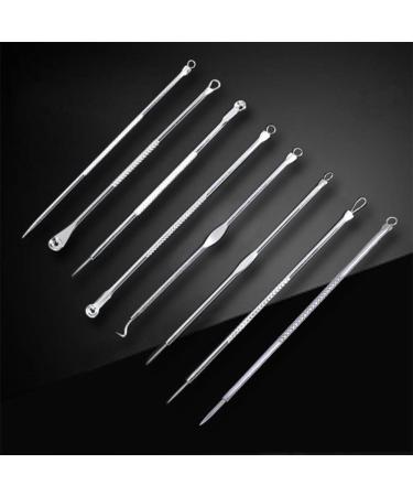 MICPANG Blackhead Remover Pimple Popper Tool Acne Extractor Kit - 8 Piece Stainless Steel Set - Buy Online on GoSupps.com