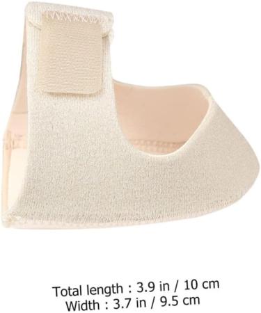 Silicone Heel Cover Non-Slip Sleeves for Kids - Heel Pain Relief & Cushioning Pads | Beige 9.5x10cm - Buy Online on GoSupps.com