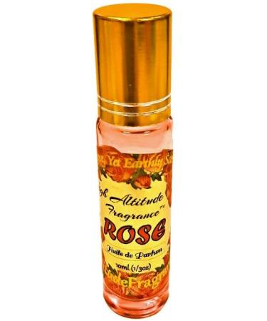 ROSE Perfume Oil - All-Natural Essential Oil Fragrance - Huile de Parfum - Bulgarian Damask Rosa Damascena Petals Otto Tea Rose De Mai - Roll On Roller Ball - Party Travel Guest Favors Gifts - 10ml aroma of mixed freshly cut roses with soft floral slight  - Buy Online on GoSupps.com