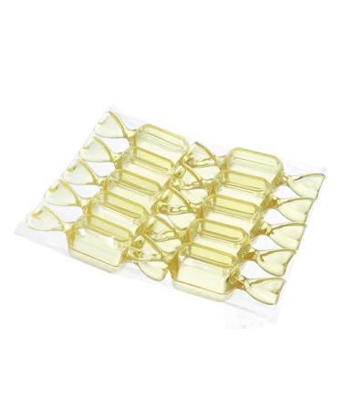 miduoidn 10 Pieces PS Candy Box Portable Leakproof Sealed Odorless Wedding Sweet Sugar Chocolate Case Container Wrapping Transparent Yellow