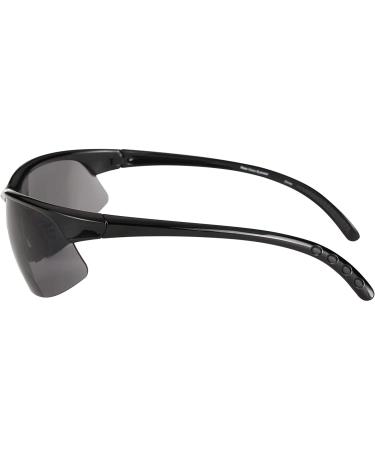 Bifocal Sport Wrap Reading Sunglasses 2-Pack for Men and Women - 2 Microfiber Cases - Black/High Definition Amber 2.5x - Buy Online on GoSupps.com