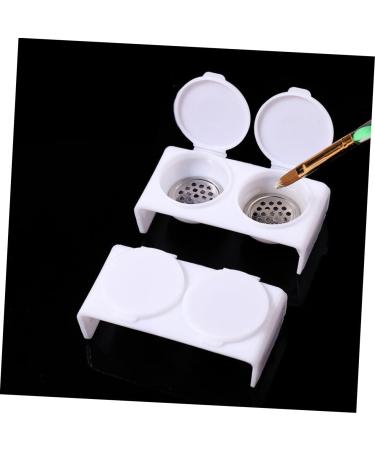 HAPINARY Nail Art Brush Cup Tools Dappen Dish for Nails Nail Soaking Bowl Monomer Holder Nail Bowl for Soaking Nail Monomer Dish Dapping Dish for Nails Wash Pen Various Acrylic - Buy Online on GoSupps.com