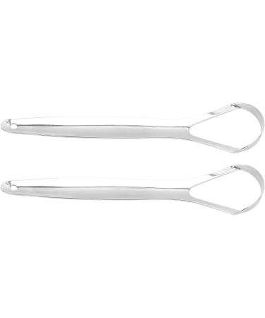 Ververt Touch Stainless Steel Tongue Scrapers - 2 Pack | Portable Reusable Oral Care Tool for Fresh Breath & Clean Tongue - Buy Online on GoSupps.com
