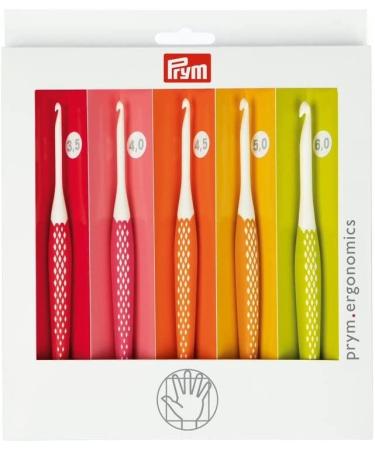 Prym Ergonomic Crochet Hook Set (3.50-6.00 mm) - Multi, One Size - Buy Online on GoSupps.com