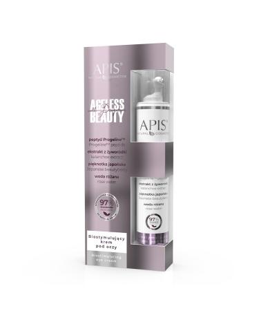 Apis Natural Cosmetics Apis AGELESS Beauty RollOn Eye Cream 10 ml antiaging reduces wrinkles and swelling moisturizing with hyaluronic acid and vitamin E