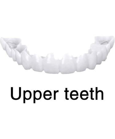 XLBHSH Cosmetic Dentures - 2 Pairs of Temporary Teeth Veneers for Comfort Fit | Upper & Lower False Teeth - Buy Online on GoSupps.com