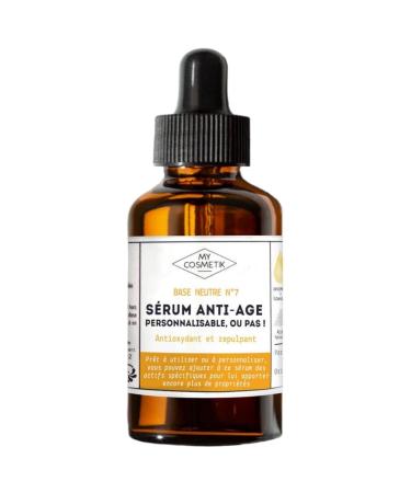 MY COSMETIK - Anti-aging serum - Antioxidant and plumping rich in coenzyme Q10 and hyaluronic acid - Customizable fluid and light treatment for all skin types - 50 ml