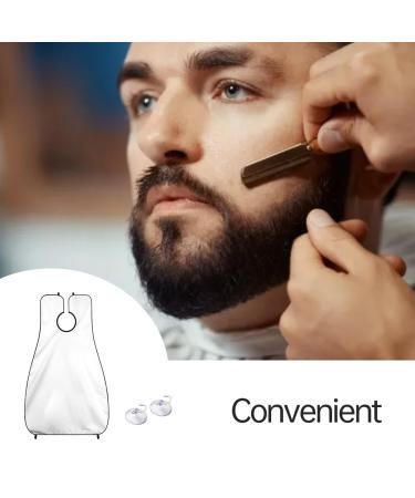 Shaving Apron for Men | Non-Stick Hair Catcher & Beard Grooming Cape with Suction Cups - Buy Online on GoSupps.com