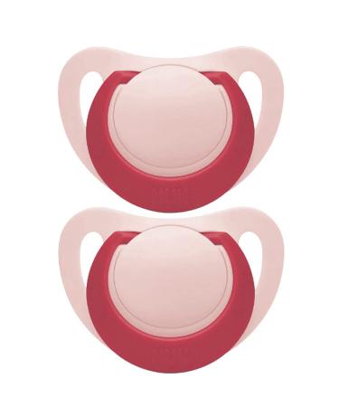 Personalized NUK Silicone Pacifier Set for Girls | BPA-Free | Size 2 (6-18 Months) | Engraved Red | International Shipping - Buy Online on GoSupps.com