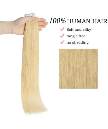 SEGO TAPE Real Hair Extensions 20 Tressen 50g - 18 Medium Blonde #24 with 10 Free Tapes | Premium Remy Hair for Effortless Beauty - Buy Online on GoSupps.com