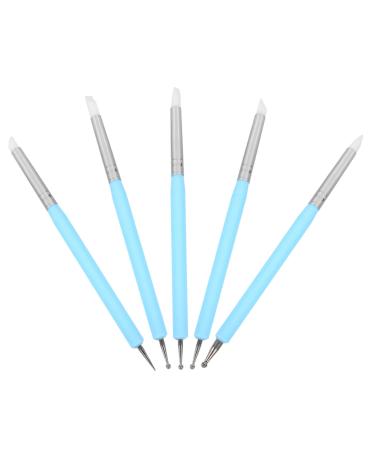 minkissy 1 Set Nail Pen Nail Art Needle Pen Nail Point Drill Pen Dotting Tools Nail Art Wax Pencil for Nails Pro Tools Acrylic Nail Tools Manicure Pen Supplies Silicone Draw a Line Stylus 15x1x1cm Blue