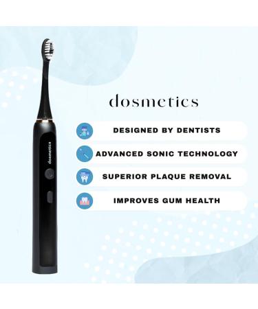 Electric Toothbrush for Adults - Sonic Waterproof 15 Modes Replaceable Heads | Rechargeable Plaque Remover with Charging Base & Travel Cap - Buy Online on GoSupps.com