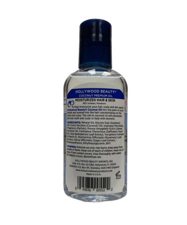 Hollywood Beauty Coconut Oil 2 oz | Organic Moisturizer for Hair & Skin - Fast International Shipping - Buy Online on GoSupps.com
