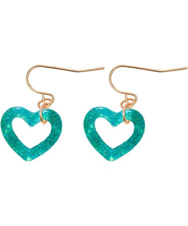 Feylie Hollow Heart Earrings - Stylish Acrylic Drop Earrings for Everyday & Special Occasions - Buy Online on GoSupps.com