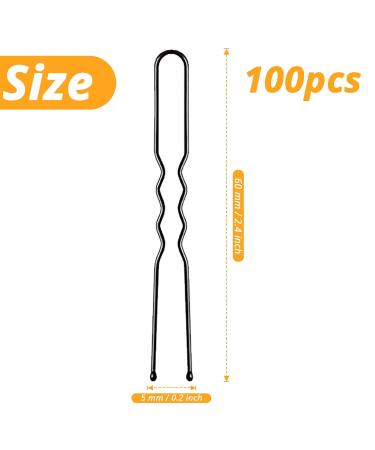 YEEPSYS Bobby Pins Set - 100 Premium Hair Pins for Kids, Girls, and Women - Ideal for All Hair Types - Buy Online on GoSupps.com
