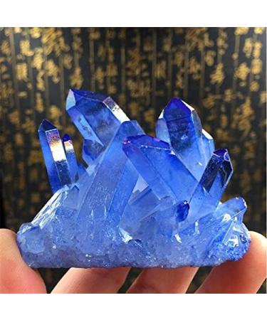 1pcs 70-100g Small Pieces of Natural Blue Crystal Cluster of Raw Degaussing and Cleaning Specimen Collection JIZTGEDM Full of Texture - Buy Online on GoSupps.com