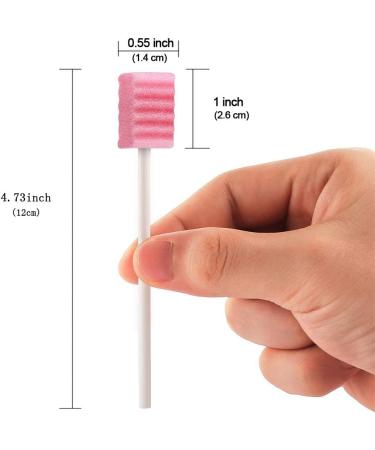 50 Pink Disposable Oral Swabs by Wellgler - Pack of 50 Counts - Buy Online on GoSupps.com