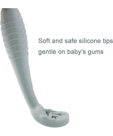 Buy Pandaear 4-Piece Baby Learning Spoon Set - BPA-Free Soft Silicone Cutlery for Infants & Toddlers 4+ Months - Flexible Feeding Tools - Buy Online on GoSupps.com