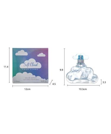 Cloud Perfume Soft Cloud Eau De Parfum for Women Dreamy Fragrance with Lasting Impression Romantic Cloud Shaped Women's Perfume with Notes of Lavender Coconut Vanilla & Pear (1pc) - Buy Online on GoSupps.com