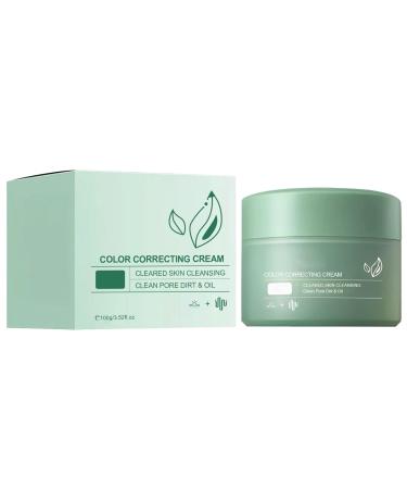Color Correcting Cream Hydrating Green Cream for Redness Color Correcting Treatment Cream Anti-Red Correcting Cream Soothing Concealer Facial Cream Facial Anti-Red Cream 100g