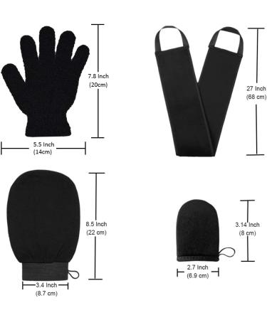 Self Tanner Applicator Kit 4 Sets Tanning Self Tanner Applicator Gentle Tanning with Exfoliator Back Lotion Applicator - Buy Online on GoSupps.com