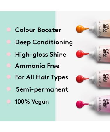 Josh Wood Colour Glaze (Pink Quartz) - Ammonia-free Semi-permanent Hair Mask - Conditions & Nourishes - Lasts 3-5 Washes - Blonde Hair - 100% Vegan - 100ml Cream - Buy Online on GoSupps.com