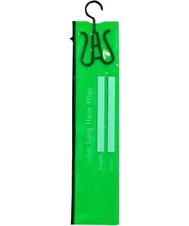 Multiple Wigs Bag - Hair Extension Holder - Space-saving PVC Long Hair Extension Holder Compact Wig Holder Hanger Green - Buy Online on GoSupps.com