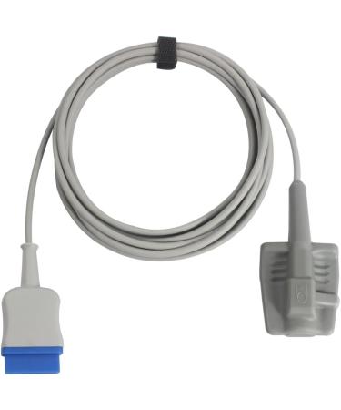 Sino-K GE Marquette Spo2 Sensor for Adults | Soft Nellcor Finger Clip | 9.8 FT 11 Pins FDA/CE Approved - Buy Online on GoSupps.com