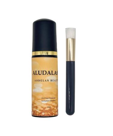 50ml Eyelash Extension Cleanser Oil Free Eyelash Extension Shampoo Eyelash Extension Foam & Brushes Eyelid Cleanser Eyelash Wash and Lash Bath for Salon and Home Use
