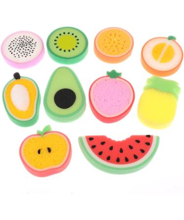IYSHOUGONG Cute Fruit Shaped Bath Sponge - Ultra Soft Body Wash Sponge for Shower - Assorted Fruits Style 8 - Buy Online on GoSupps.com