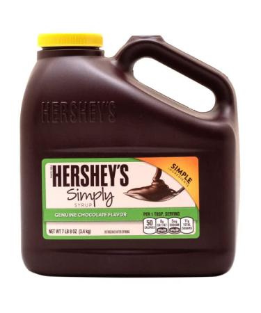 Simply Syrup 5 Simple Ingredients Genuine Chocolate Flavor Bulk Jug (7.5 lbs). Non-GMO. Gluten Free. Pack Individually + disinfecting ATREVO Towelette Bundle.