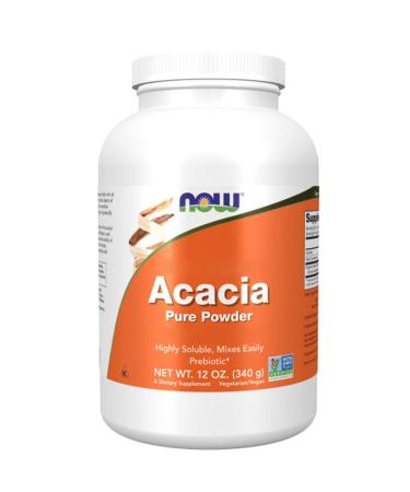 Now Foods Acacia Fiber (Acacia Fiber) Natural Fiber 240g Vegan Powder Lab Tested Soy Free Gluten Free Vegetarian Non-GMO