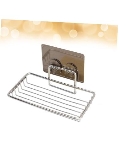 Ciieeo 2pcs Stainless Steel Soap Holder Bathroom Soap Dish Holder Suction Cup Soap Dish Shower Sponge Holder Soap Basket Shower Soap Rack Bath Soap Holder No Trace -mounted - Buy Online on GoSupps.com