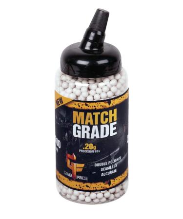 GameFace SAP2020E Match Grade Biodegradable .20-Gram White Airsoft BBs (2000-Count)