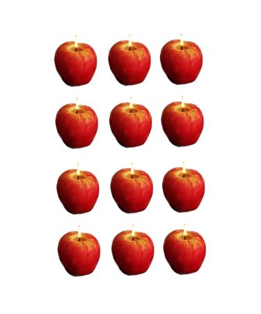 Ciieeo 12 Pcs Imitation Candle Creative Shaped Candle Creative Cake Adornment Candle Cake Decoration Candle Adornment Decorations Red Fruit