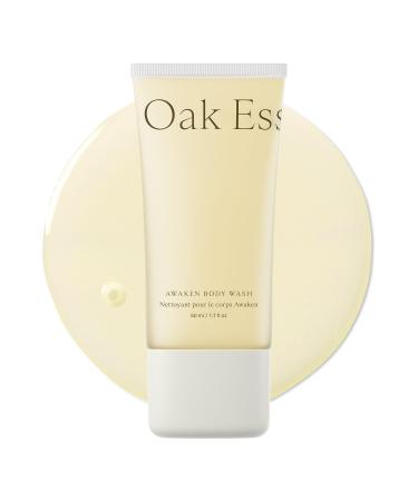 Oak Essentials Awaken Body Wash | Hydrating Shower Gel with Lavender Oil Cedarwood Oil & Rice Bran Extract 1.7 Fl Oz 1.7 Fl Oz (Pack of 1)