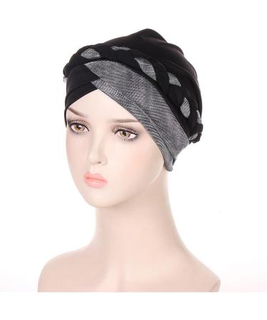 2pcs Adjustable Sleeping Caps for Women - Braid Head Wrap Turban Hat for Curly Hair - Buy Online on GoSupps.com