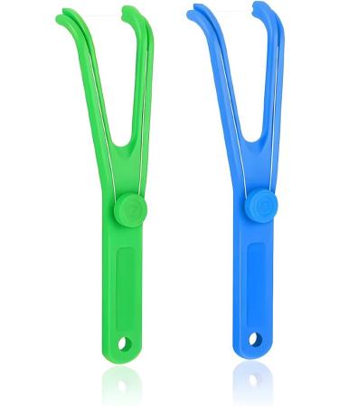 BYXG Dental Floss Holder - 2 Pack Dental Floss Fork for Effective Teeth Cleaning | International Shipping Available - Buy Online on GoSupps.com