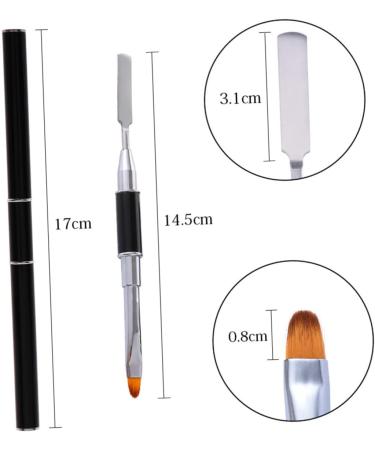minkissy Uv Gel Nail Builder Brush Nail Art Tips Builder Brush Gel Nail Tool Nail Art Pen Gel Nail Art Carving Pen Nail Painting Brush Nail Art Brush Extension Glue Double Head - Buy Online on GoSupps.com