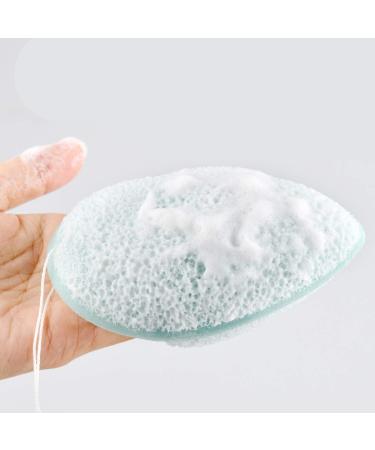 2-Piece Water-Drop Face Sponges Set - Deep Pore Cleaning Sponges with Lanyard (Random Colors) - International Shipping - Buy Online on GoSupps.com