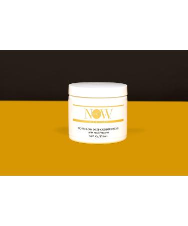 NOW BEAUTY Ultra Hydrating No Yellow Hair Mask - Purple Mask Treatment for Blonde Hair - Paraben & Sulfate Free - 16 Oz - Buy Online on GoSupps.com