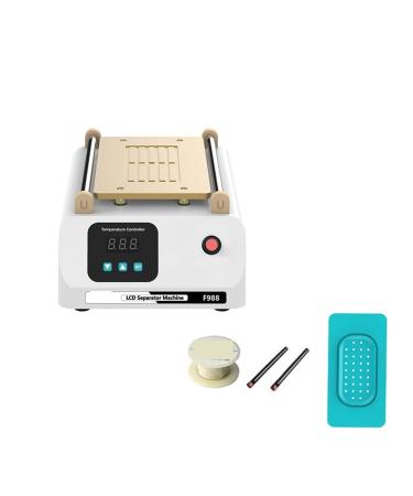 Artgos F988 LCD screen separator set 8 inches for the repair of telephone pads front glass built-in pump to maintain a constant temperature (color: Set 1 Size: 1 UK) 1 UK SET 1