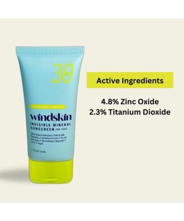 Daily Invisible Mineral Sunscreen Face SPF30 | Zinc Oxide Moisturizer for Sensitive & Acne-Prone Skin - Dermatologist Recommended - Buy Online on GoSupps.com