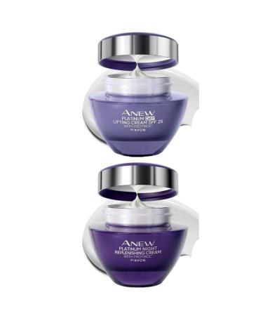 Buy Anew Platinum Day and Night Cream Set of 2 - Anti-Aging & Hydrating Skincare | International Shipping Available - Buy Online on GoSupps.com
