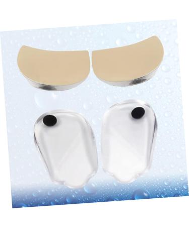 FOMIYES Heel Lift Inserts - 2 Pairs After Corrective Pad Insoles | Half Transparent Shoe Pads for Heel Correction (11x6cm - Buy Online on GoSupps.com